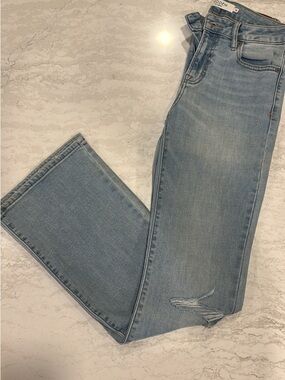 High-Rise Light Blue Flare Jeans